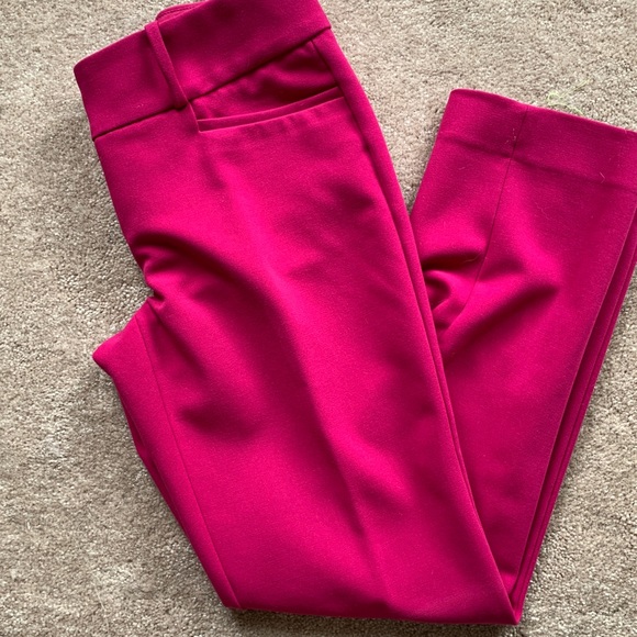 The Limited Pants - Magenta ankle dress pants